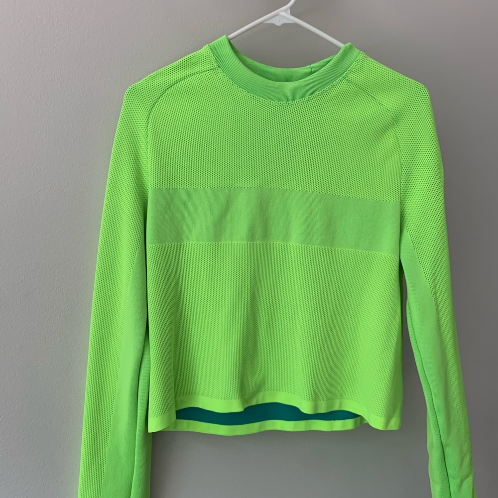 Athleta Neon Crop Sweater